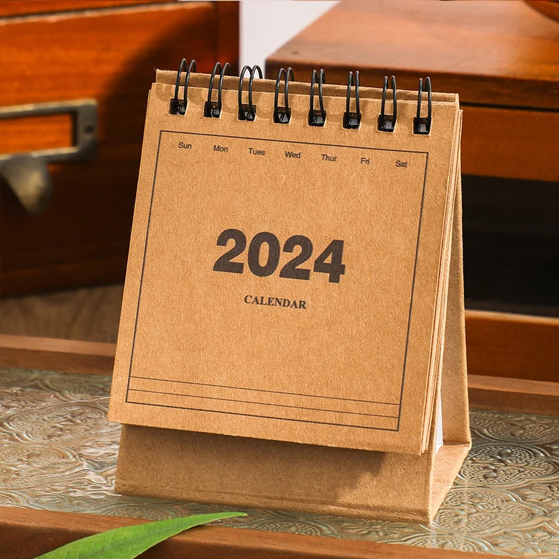 2023-2024 простой однотонный строительный орнамент для стола офисные принадлежности бумажный календарь праздничное напоминание о особых сроках