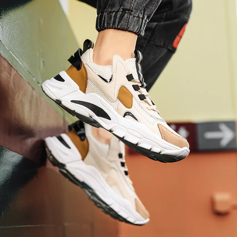 Damyuan Men Casual Shoes Breathable Mesh Light Personality Sneakers Tenis Shoes Zapatos Casuales De Los Hombres clunk shoes