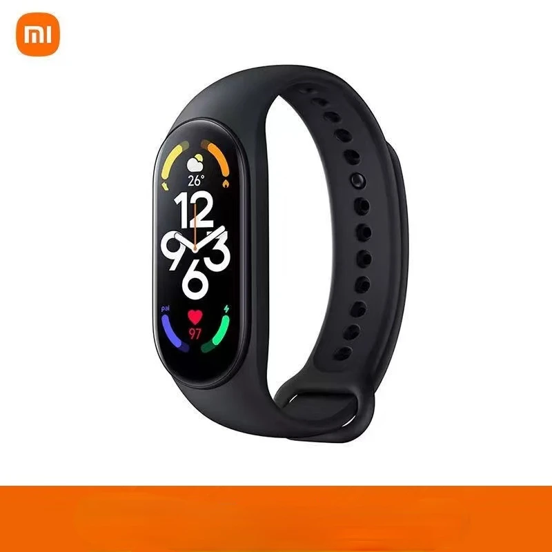 

Смарт-браслет Xiaomi Mi Band 7, Bluetooth 5,2, VO2 Max, спортивный анализ, AMOLED экран 1,62 дюйма, 120 режимов тренировки, водонепроницаемый смарт-браслет 5 атм
