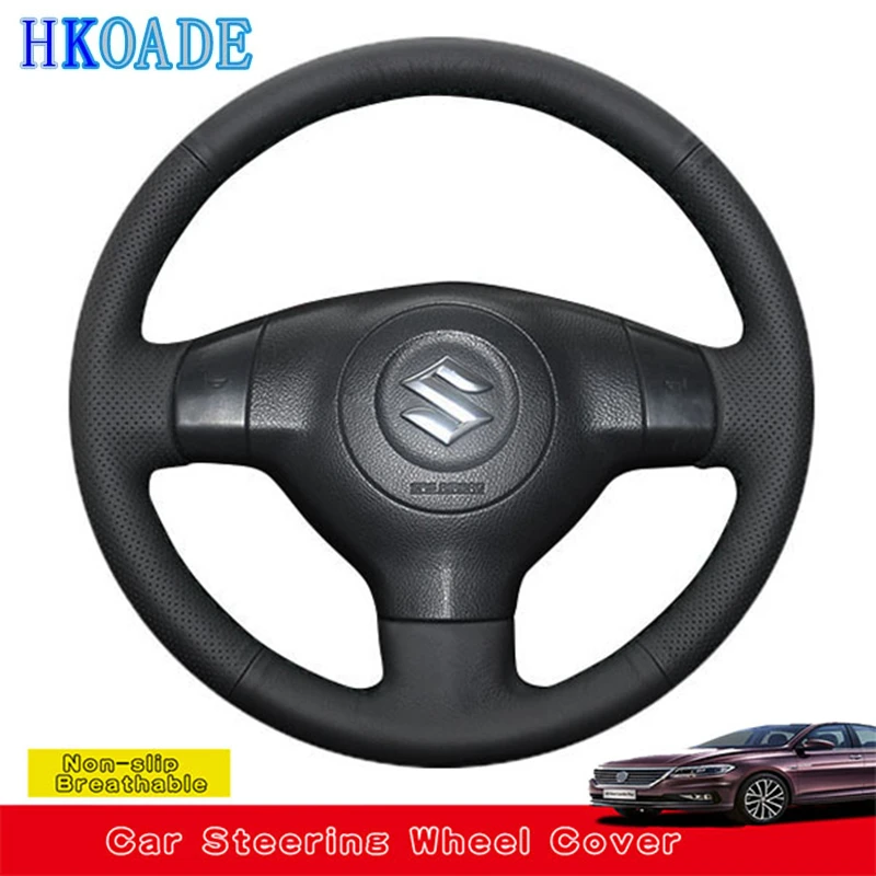 

Customize DIY Genuine Leather Car Steering Wheel Cover For Suzuki SX4 2006-2013 Alto 2009-2015 Splash 2007 Car Accessories