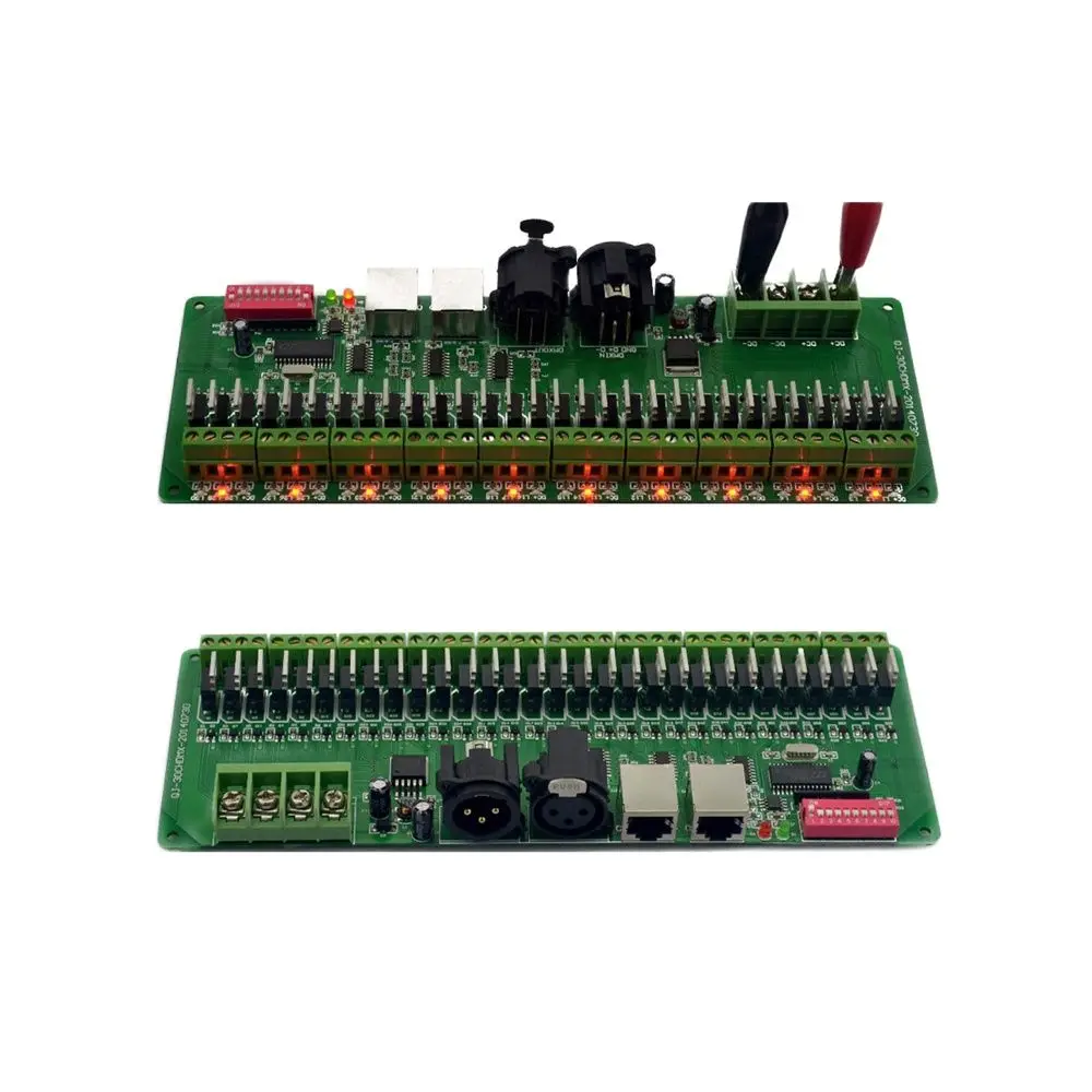 Светодиодный декодер 30CH PWM Constant DC9-24V 30-канальный светодиодный контроллер DMX к RGB