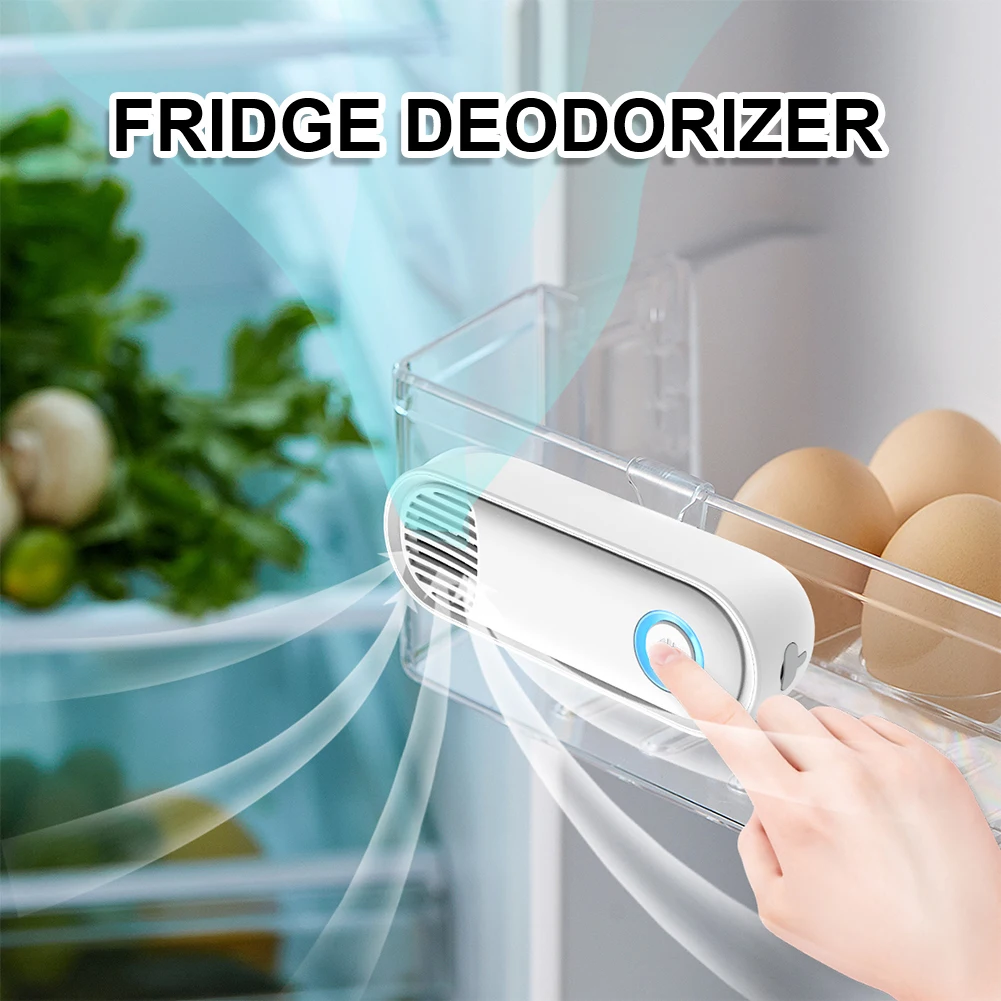 

Mini Fridge Deodorizer USB Rechargeable Refridgerator Deodorizer Reusable Odor Eliminator 2 Modes for Fridge Car Shoe Cabinet