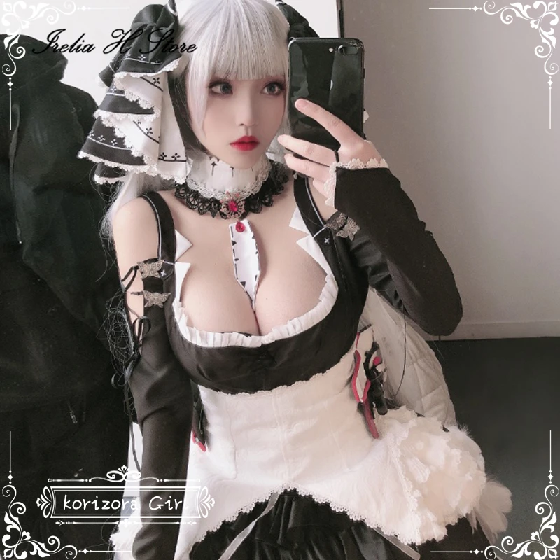 

Irelia H Store Azur Lane HMS Formidable Maid Dress Cosplay Costume Formidable Sexy Dress female can custom size made