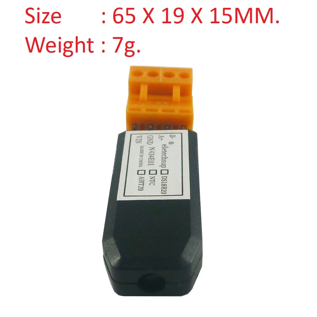 Встроенный датчик температуры и влажности DS18B20/NTC/AHT20 RS485 2 шт. Modbus RTU ПЛК сенсорная