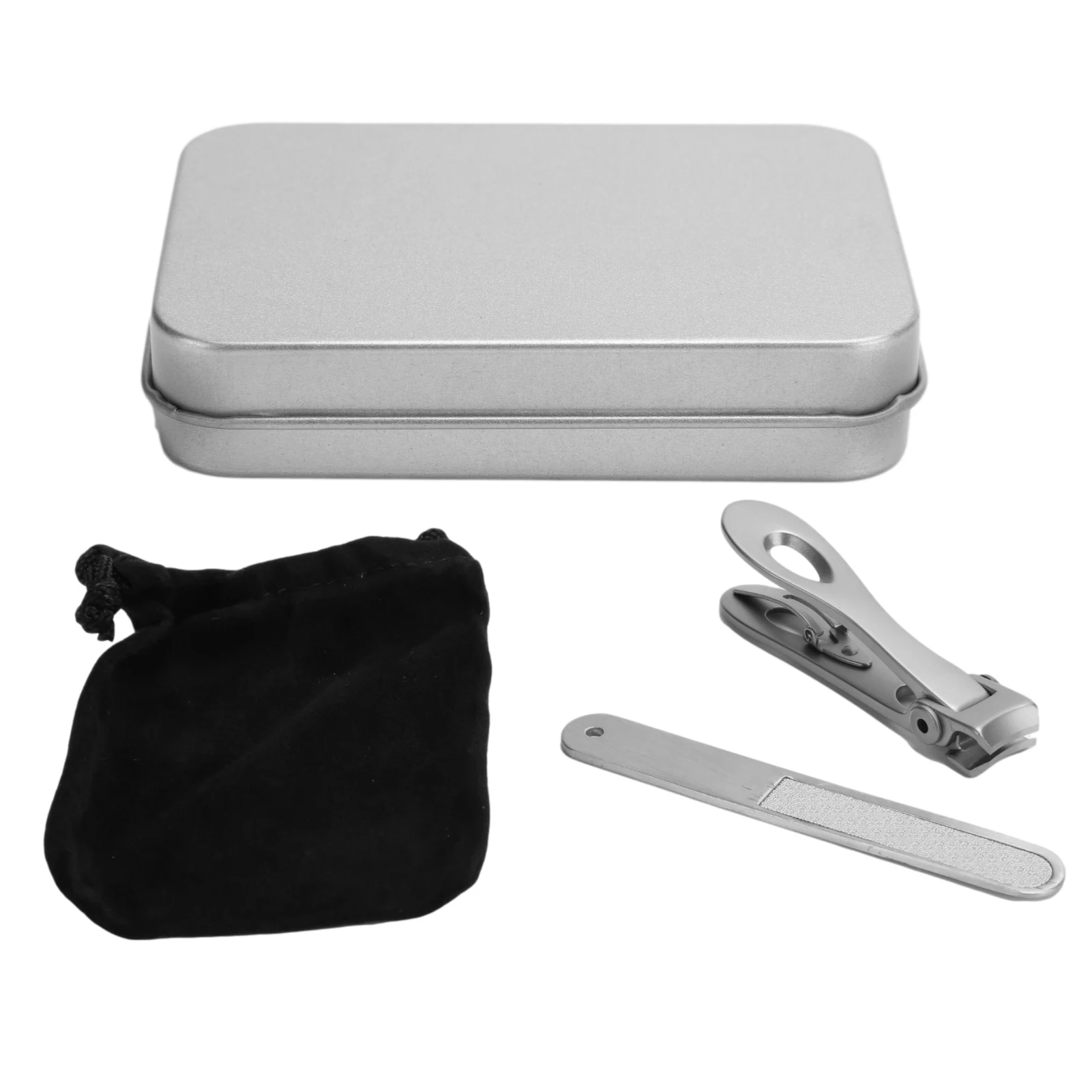

2pcs Nail Clipper and Manicure File Set Manicure Kit Toenails Scissors Trimming ToolSilver