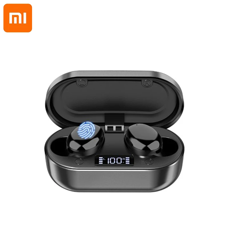 

Xiaomi HIFI Stereo Waterproof Earbuds Noise Canceling Wireless Earphones TWS in Ear Headset with LED Display for Sports/Music