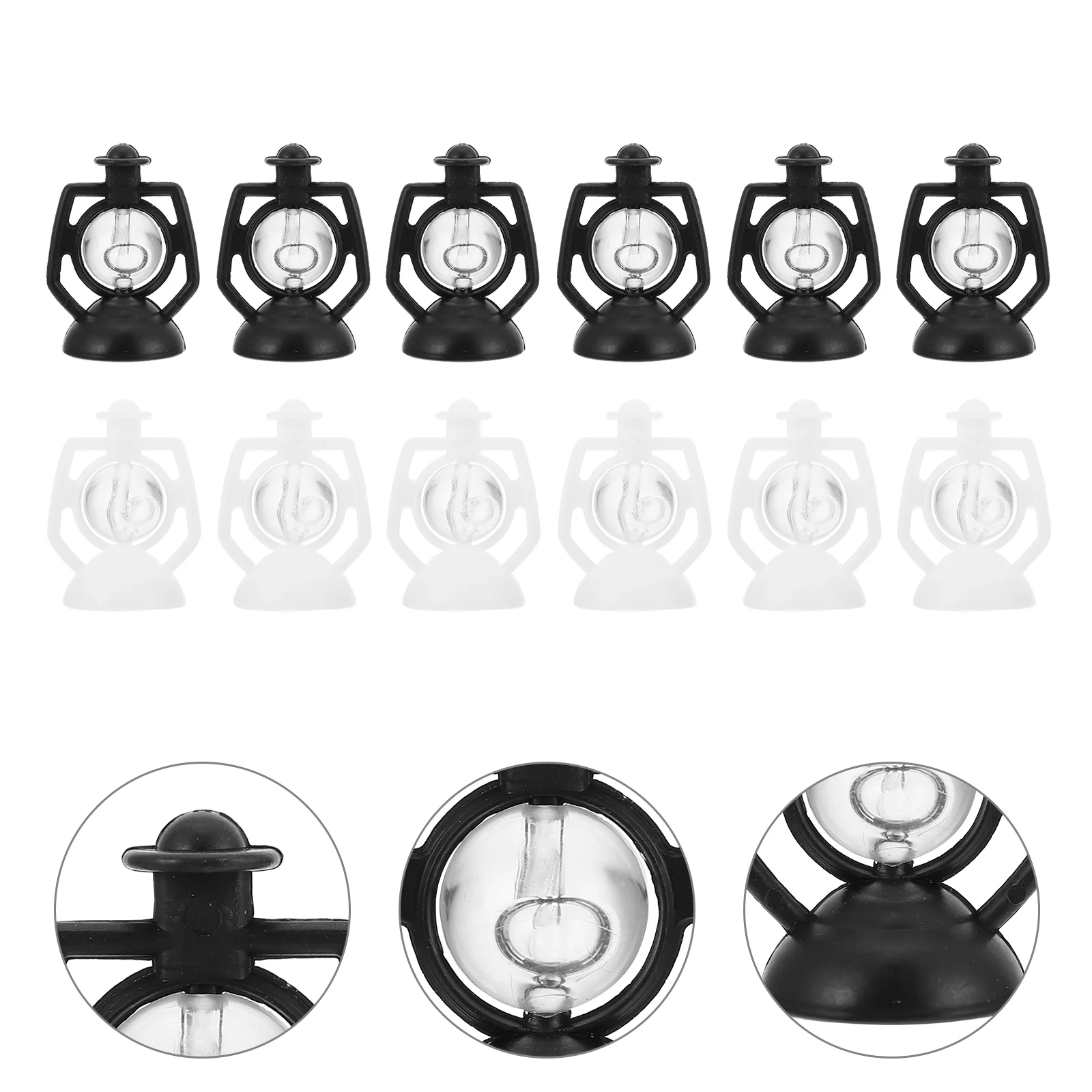 12 шт. Декор Мини-масляная лампа Ретро Керосиновые лампы Аксессуары Домашняя