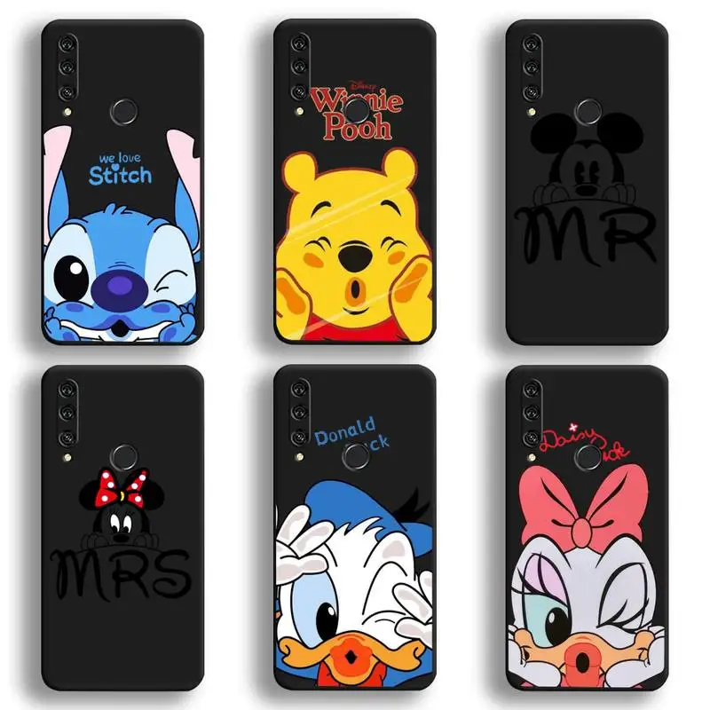 

Cartoon Mickey Mouse Stitch Donald Duck Winnie the Pooh Phone Case For Huawei Y6P Y8S Y8P Y5II Y5 Y6 2019 P Smart Prime Pro