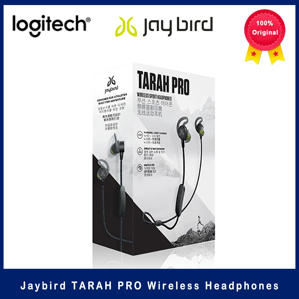 Bluetooth-наушники Logitech Jaybird Tarah Pro водостойкие IPX7 14 часов работы от батареи |