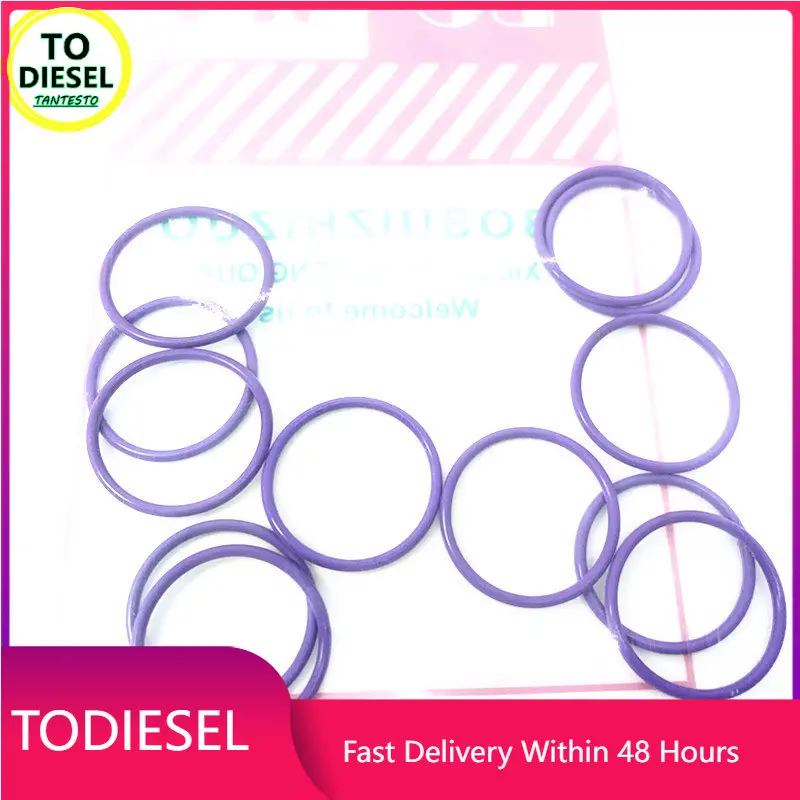 

12PCS Diesel Common Rail Injector Solenoid Valve Seal Ring Repair Kits Washer for BOSCH 120