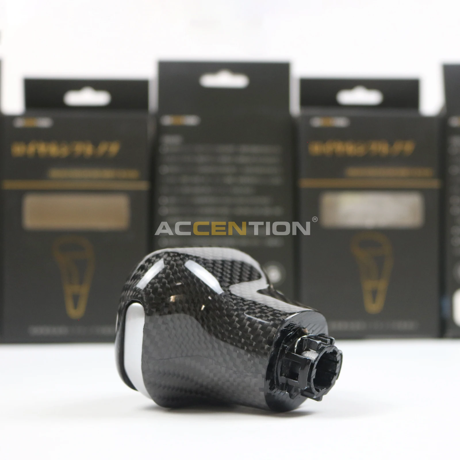 Черная ручка переключения передач из углеродного волокна для Toyota Sienna 2021 2022 2023 2024