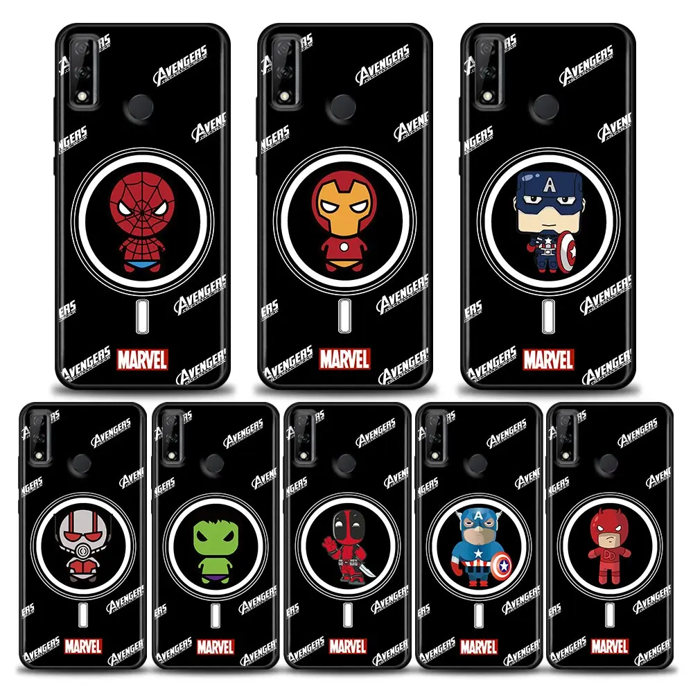 

Marvel Comics Logo Heros Coque Funda Phone Case for Huawei Y6 Y7 Y9 2019 Y6p Y8s Y9a Y7a Mate 50 20 40 Pro Lite RS TPU Case Capa