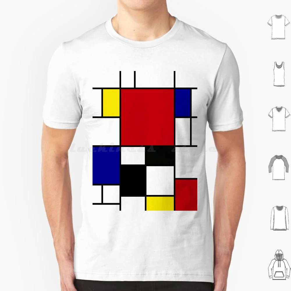 

Футболка Mondrian из хлопка для мужчин и женщин с принтом «сделай сам»