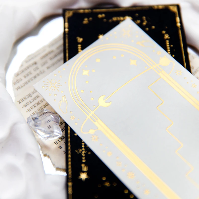 

12 листов в упаковке, бумажный блокнот для заметок, блестящая Звезда, Золотая рамка, фон, ручная работа, скрапбукинг, декоративное письмо, 130*73 мм