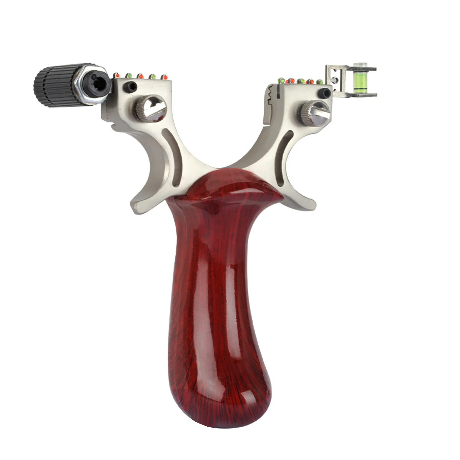 Рогатка с лазерным прицеливанием из нержавеющей стали плоской резиновой лентой