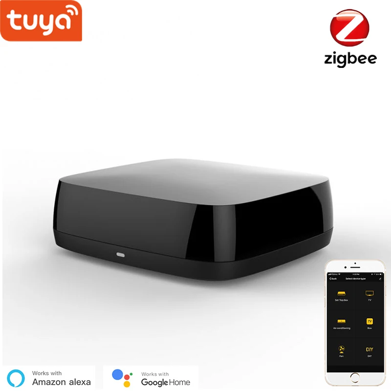 

Tuya Zigbee IR Universal Remote Controller TV Air Conditioning Smart Home Blaster Infrared Appliances Tuya/Smart Life App