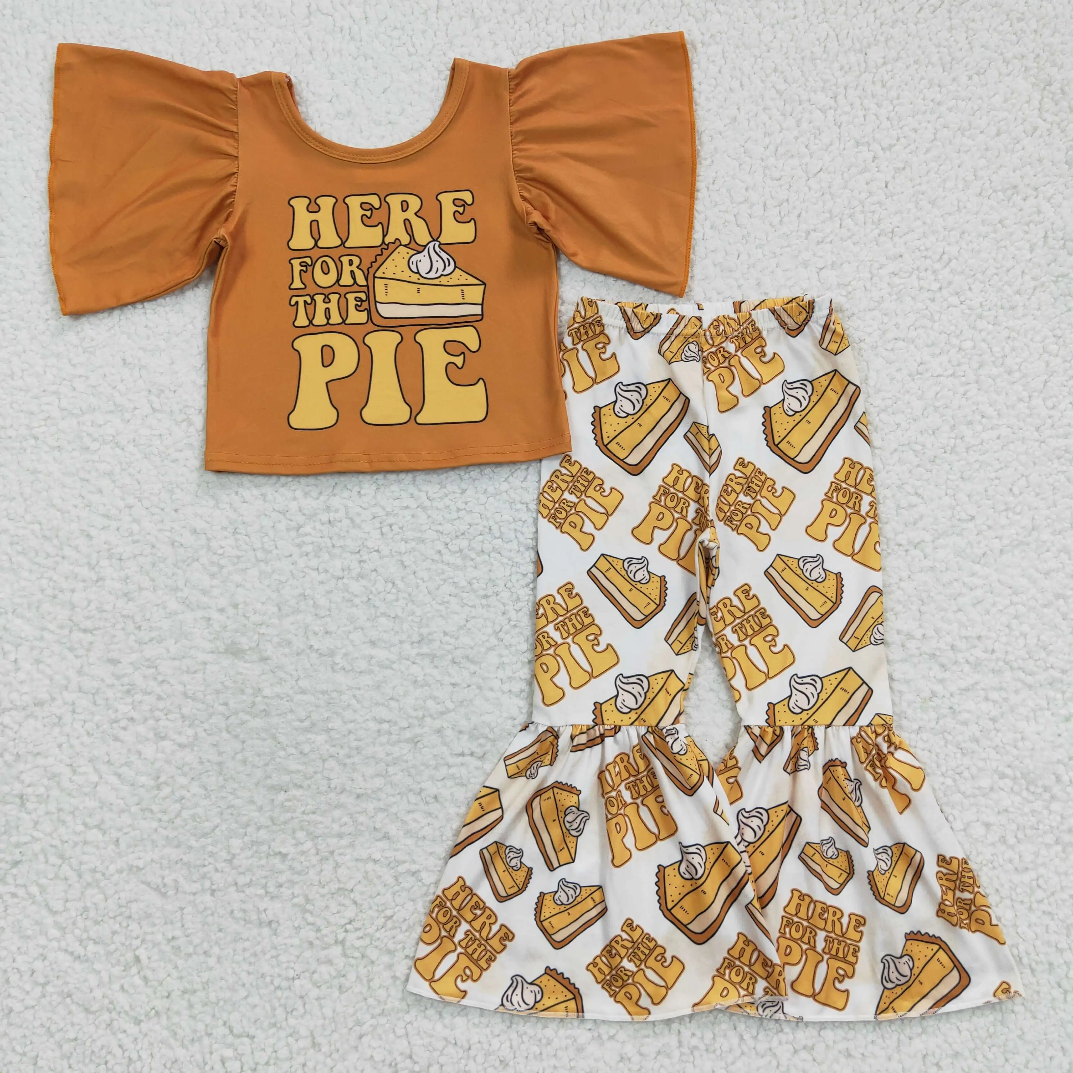 

little girls clothing sets Halloween here for the pie brown kids clothing sets for girls children
