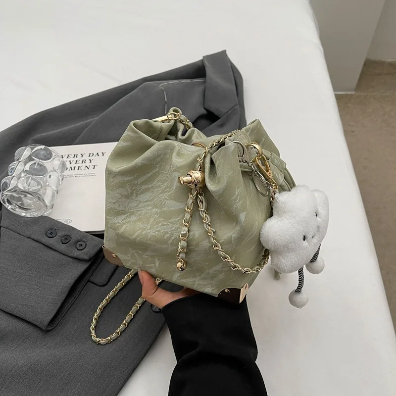 Универсальная женская сумка через плечо с цепочкой модный геометрический узор