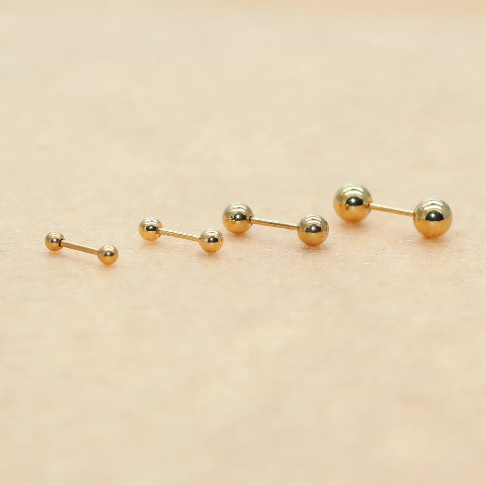 Женские и мужские серьги-гвоздики из нержавеющей стали