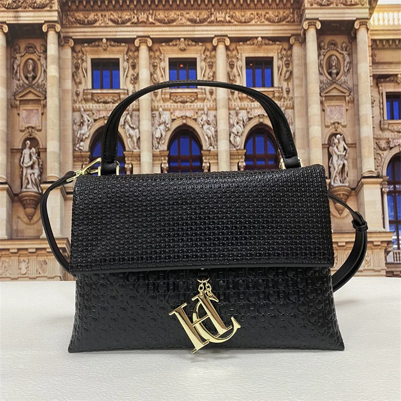

High Quality 100% Genuine Leather Handbags 2023 New CH Printed All-match Women's Shoulder Bag Luxury Designer Party Wallet Gg Cc
