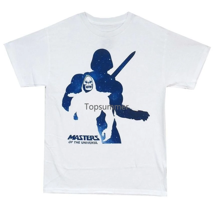 

Лицензированная футболка для взрослых Masters Of The Universe Shadow Masters Skeleton He-Man, Ретро футболка