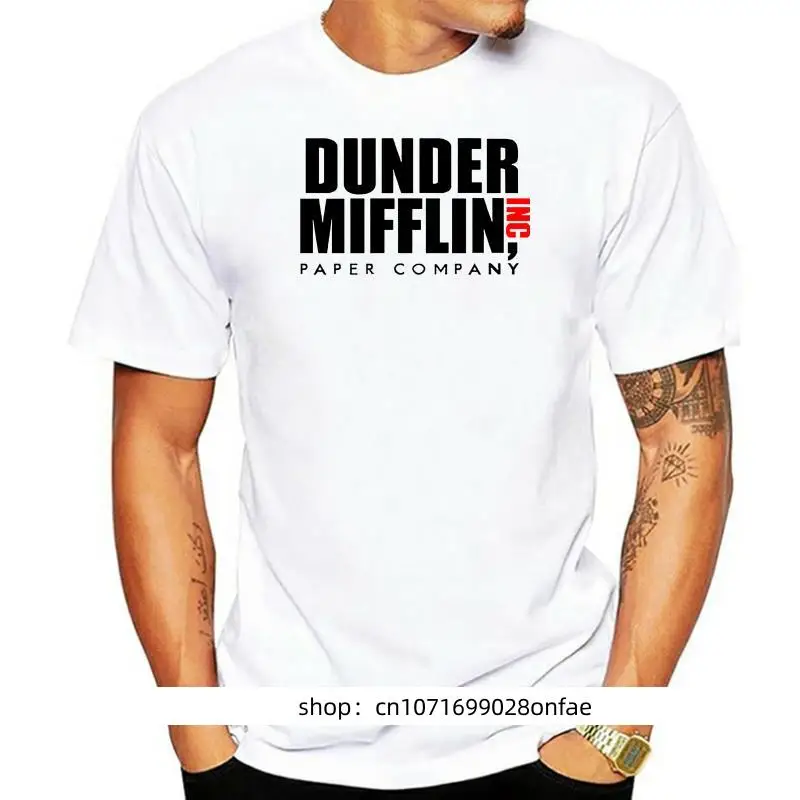 

Офисная футболка Dunder Mifflin, тонкая белая футболка