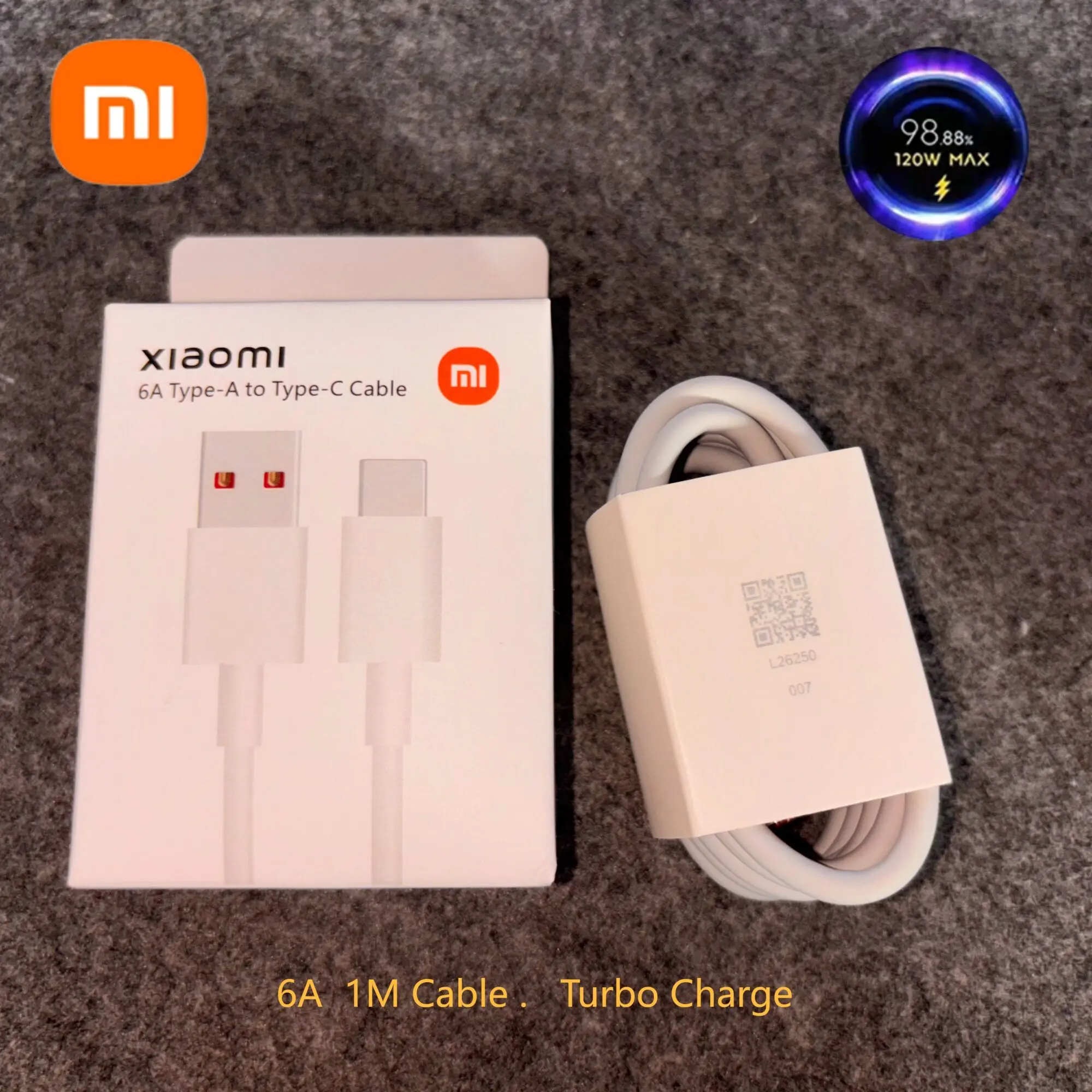 Кабель для быстрой зарядки 6A 67W 120W Turbo 1/1.5 M USB Type C Дата-кабель Xiaomi POCO F3 F4 F5 X3 X4 X5 Pro GT