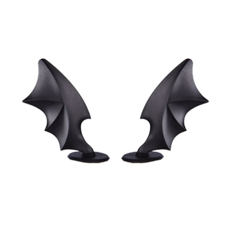 

Короткие Рога Дьявола И Крылья Дьявола Для Украшения Мотоциклетного Шлема, Унисекс, Полиэстер, Аксессуар Для Головы