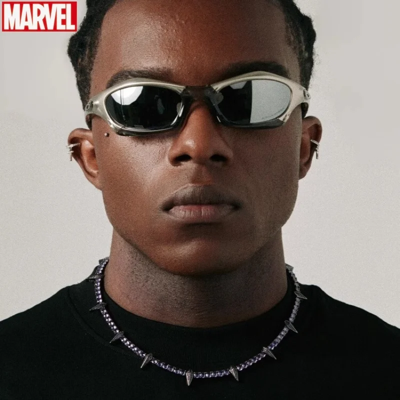 

Мужское ожерелье Icegang в стиле «Пантера Марвел», украшение в стиле хип-хоп, рэп, Полный алмаз, цвет фиолетовый, роскошная цепь для тенниса, подарки для детей