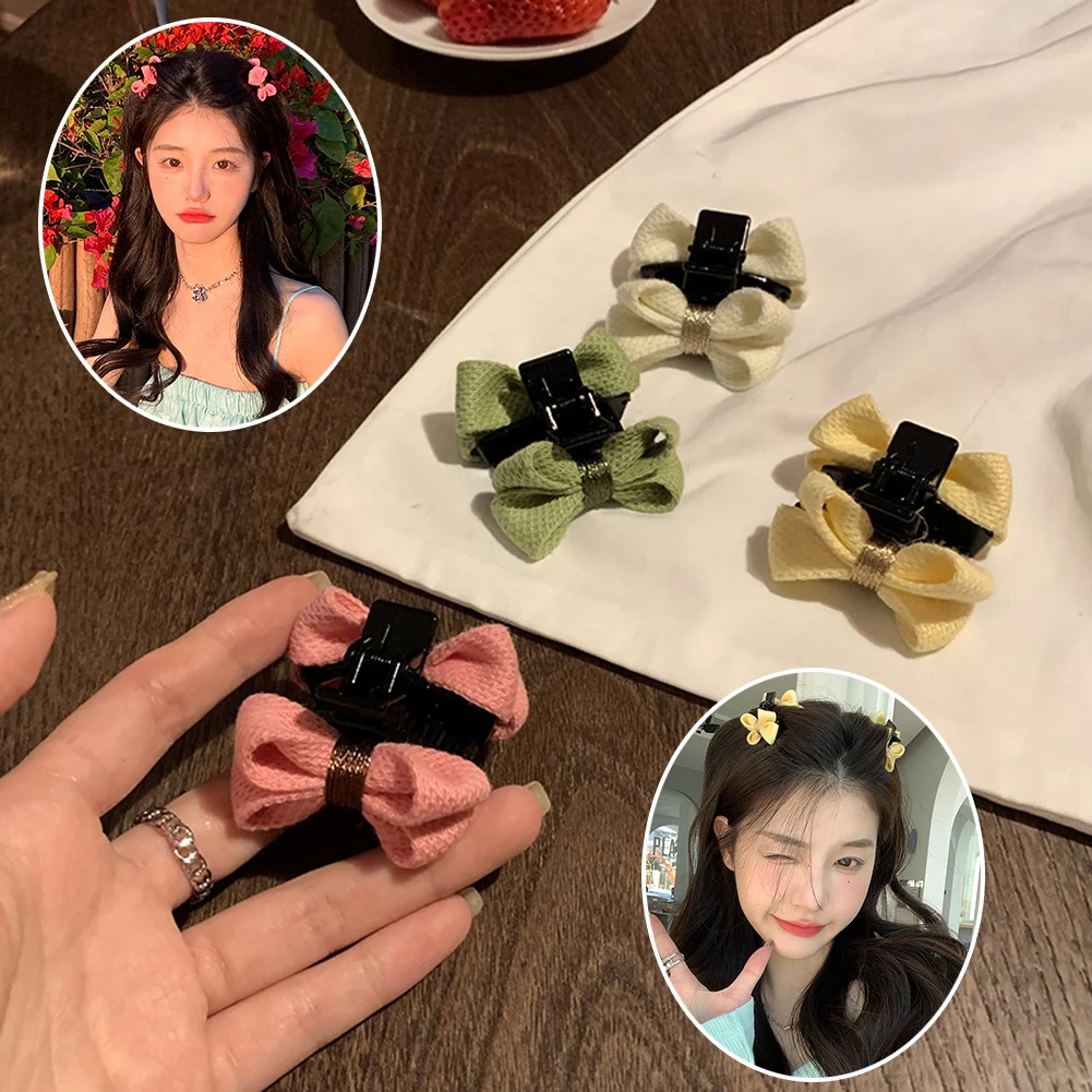 

New Small Bow Hairpins Cute Headwear Hair Accessories Girl Side Bangs Clip Sweet Hair Clips Headdress Jewelry