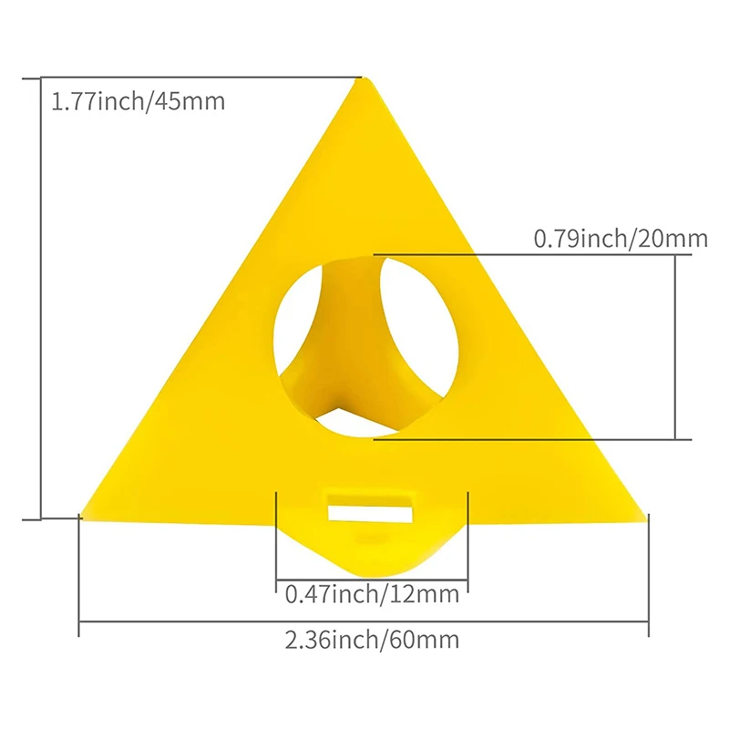ZLinKJ пластиковые подставки в форме пирамиды набор из 10 предметов треугольные