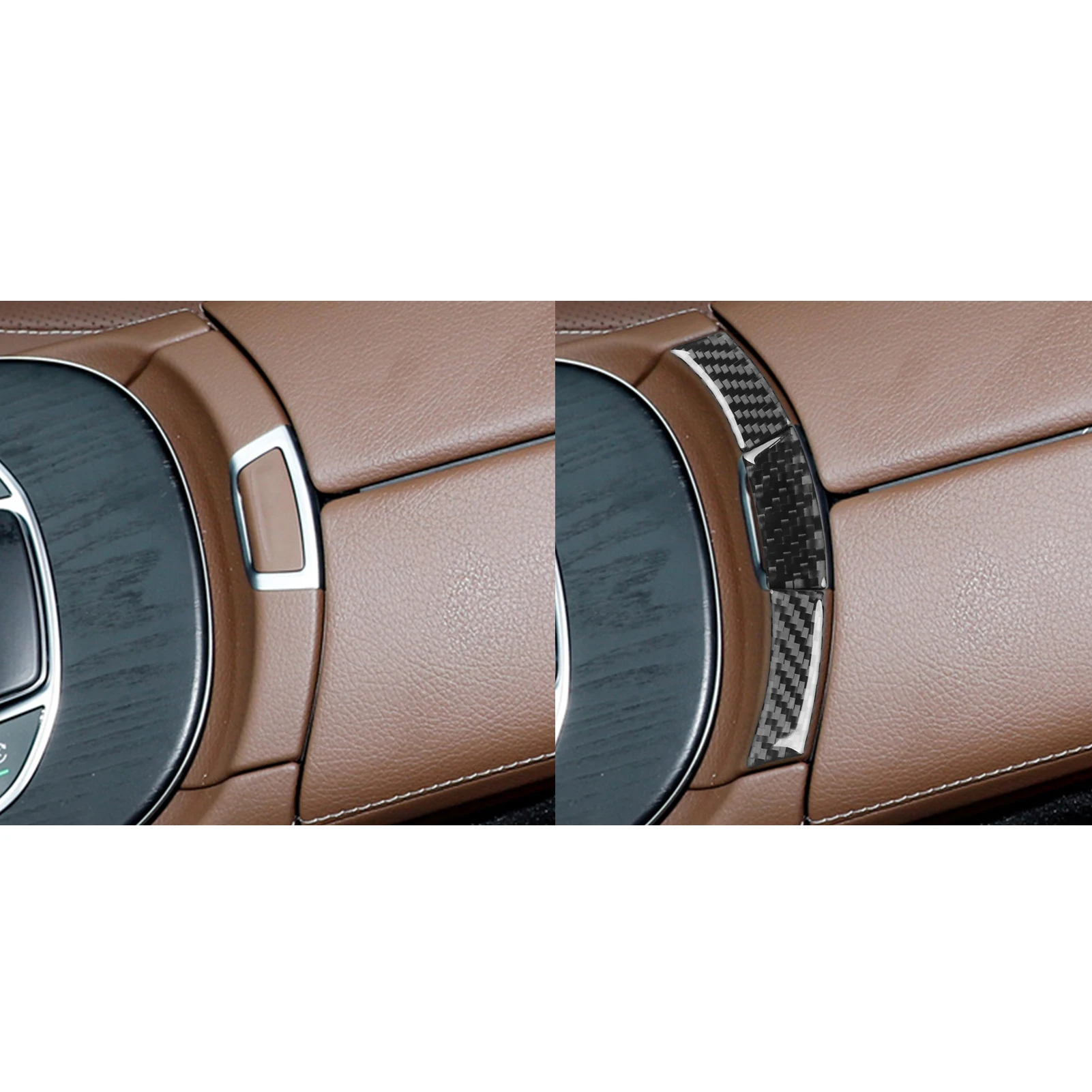 Панель переключателя для Benz E-Class W213 2016-2022 из углеродного волокна с центральным