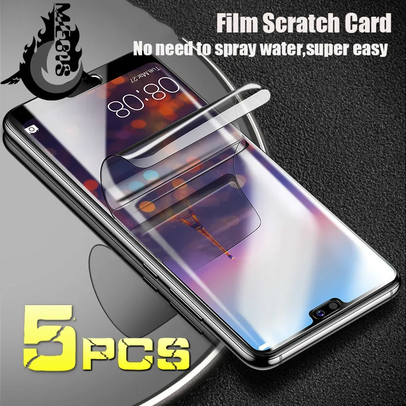 

5p Full Hydrogel Film For Huawei P40 P30 P20 Pro lite Mate 20 Pro Soft Screen Protector For Huawei Honor 9X 8X 10 20 30 Pro Film