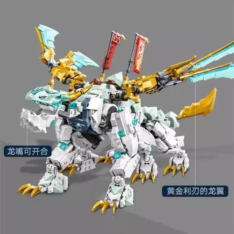 Конструктор Element Super Dragon Mechatrone Ninjaos - Зал обучения в монастыре из фильма, подарок на день рождения для детей (art.: 3920db4dccaa5) - 3920db4dccaa5