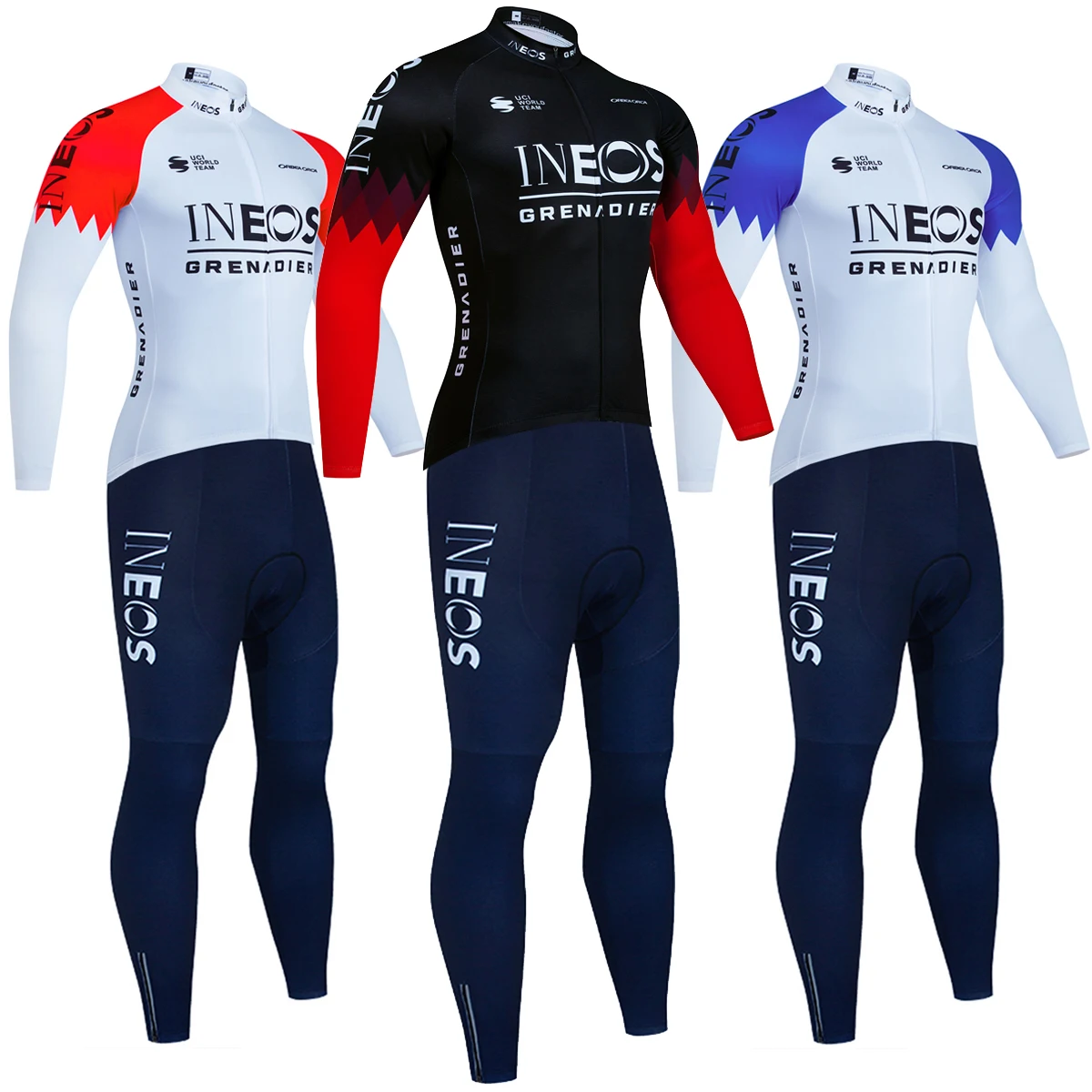 

Winter New 2023 Cycling Jersey INEOS Team Bike Maillot Pants Suit Men 20D mtb Ropa Ciclismo Pro Bicycl Jacket Clothing