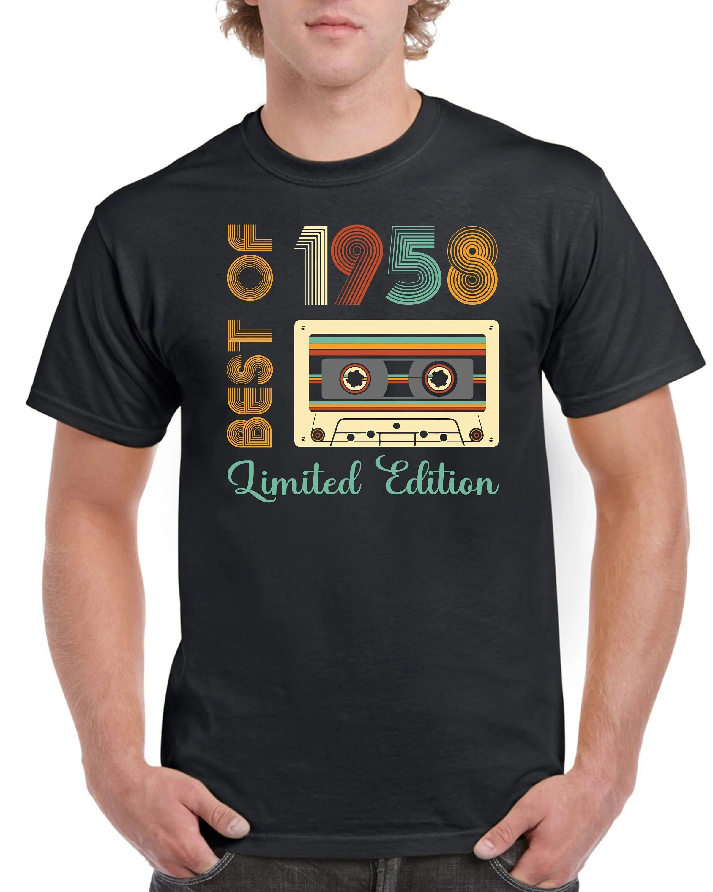 Футболка на 66 дней рождения с изображением подарков папе топ в наличии