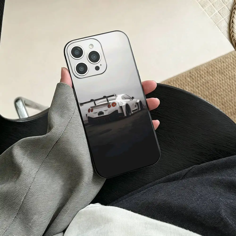 Фото Чехол для телефона GTR Sport Car R35 Mens Fave для iPhone 17, 16, 15, 14, 13, 12, 11 Plus, Pro Max и других моделей, мягкий черный чехол №4