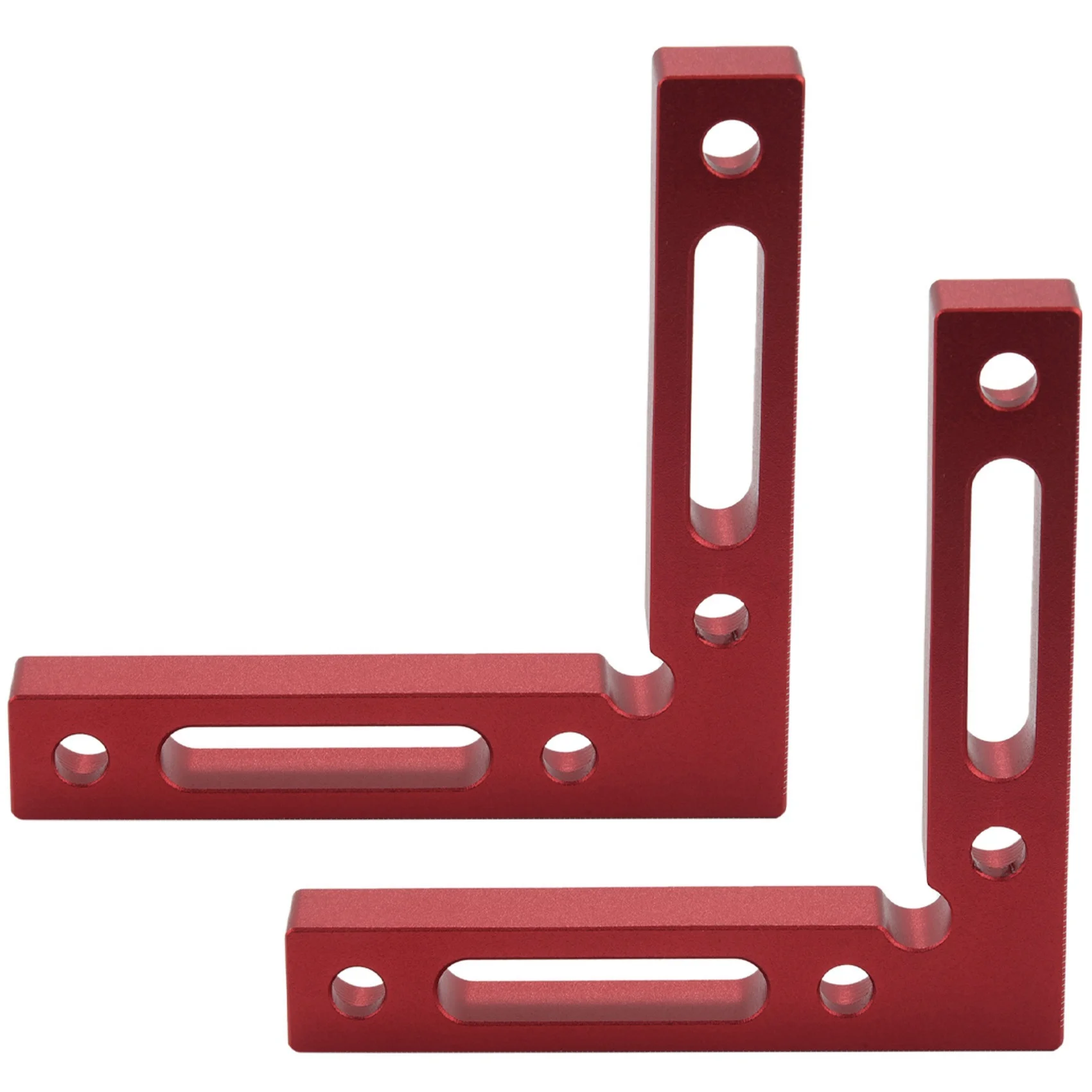 

2 Pcs Aluminium Alloy 90 Degree Positioning Squares Right Angle Clamps Woodworking Carpenter Tool Corner Clamping Square