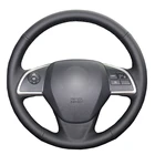 Чехол на руль из искусственной кожи для Mitsubishi Outlander Mirage ASX 2012-2019 Eclipse Cross 2017-2019 L200 2015-2017