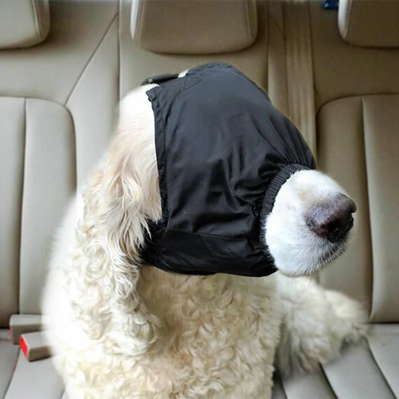 

Dog Calming Cap EyeMask Relieving Dog Nylon Adjustable Pet Shadeing Anti Car Sickness Essentials Windproof Avoid Light Blindfold