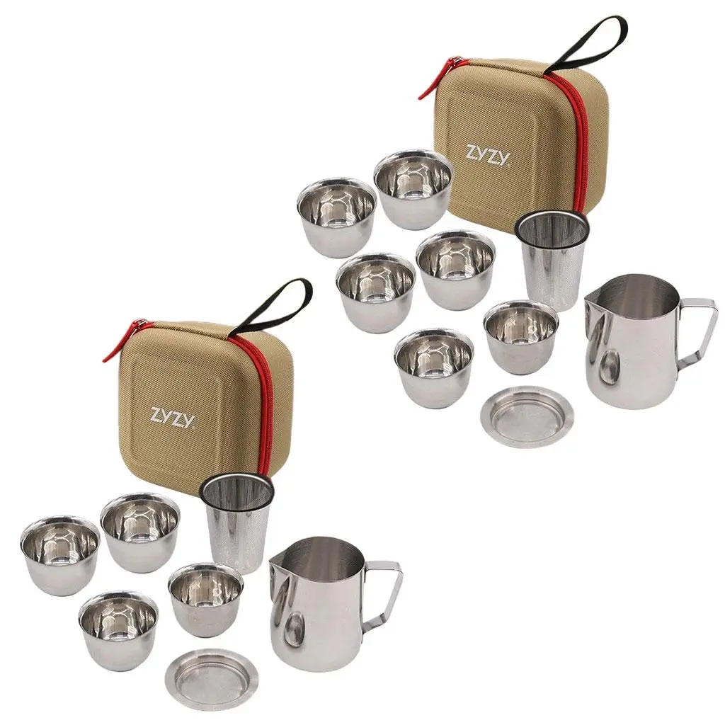 

Reusable Travel Tea Set Tea /Infuser Drinkware 304 Stainless Steel