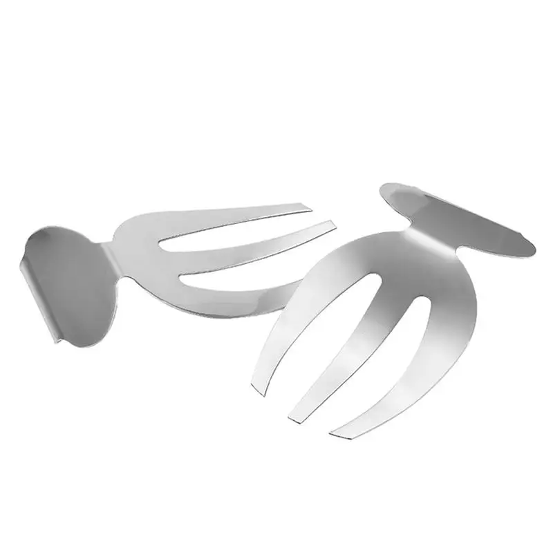 

Salad Hands 2 Packs Eco-friendly Stainless Steel Salad Tong Salad Claws Set For Mixing Tossing And Serving Salad Home Kitchen