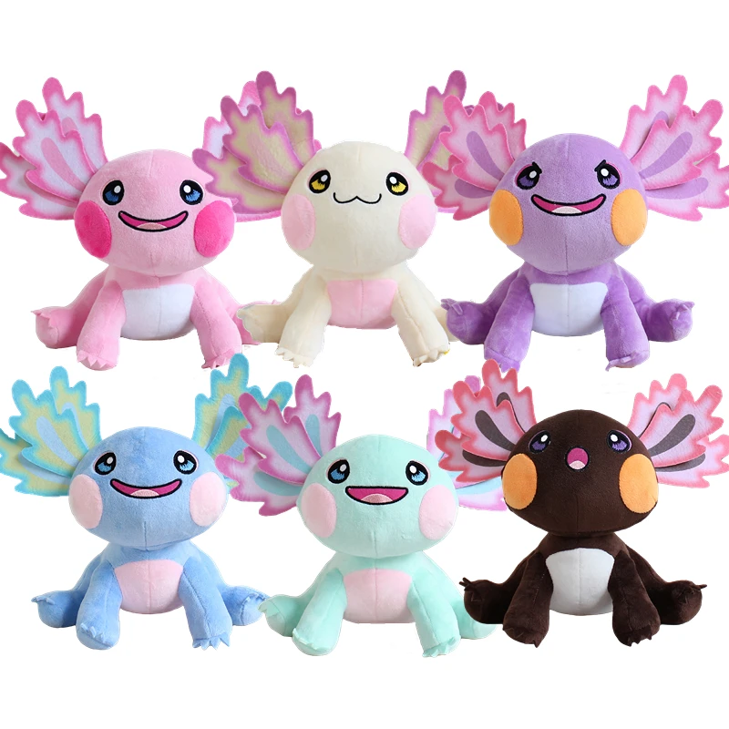 

25cm New Axolotl Plush Stuffed Toys Cartoon Style Cute Plushie Pillow Doll Children's Birthday Gifts Kawaii Christmas Home Decor