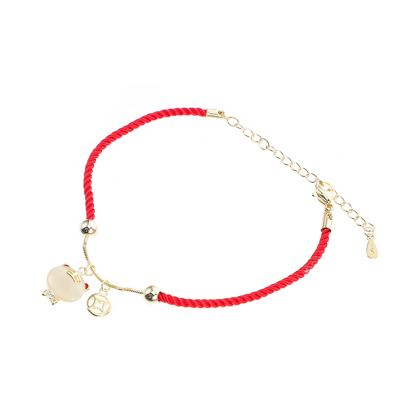 

Woven Rope Bracelet Tiger Charm Wrist Bracelet New Year Gift Clothing Accessory