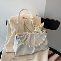 mbti luxury shoulder bag lady 2022 summer fashion pearl cloud underarm bag for women versatile crossbody tote free shipping