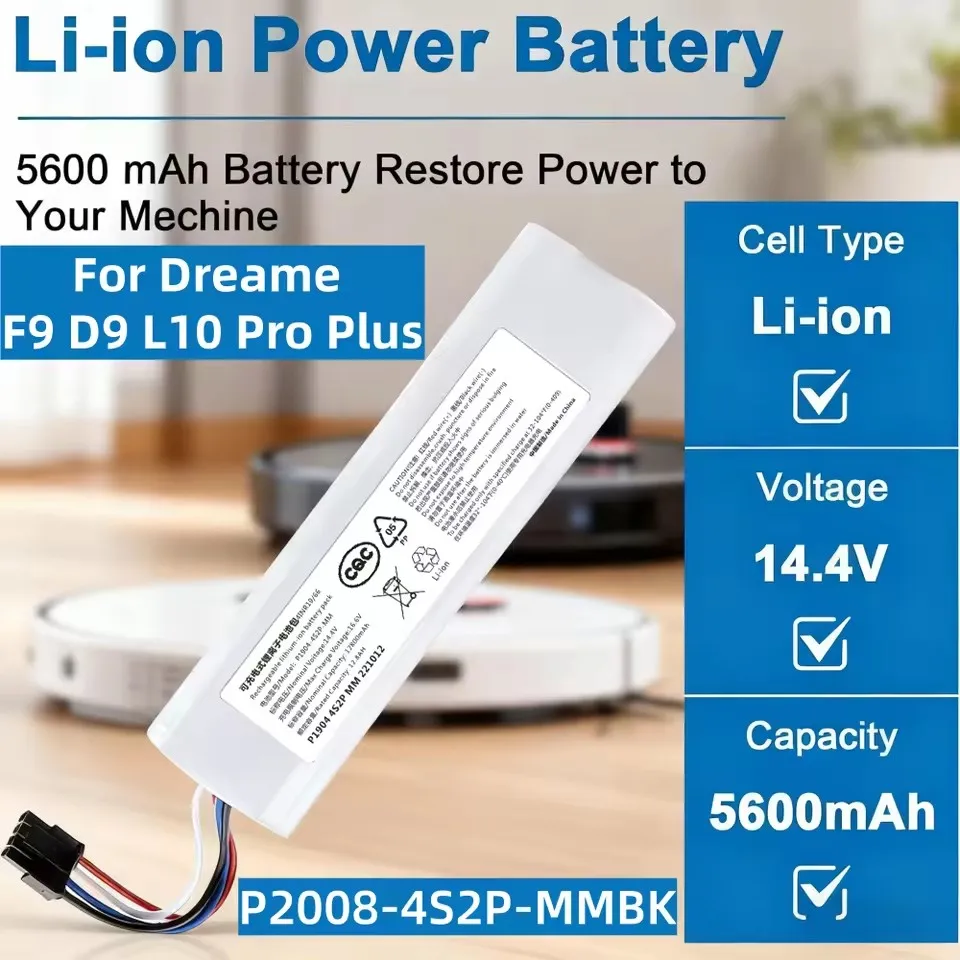 Фото Аккумулятор 14.4V 12800mAh X10+PLUS B101CN OMNI 1S для роботов-пылесосов Xiaomi Mijia и Dreame F9 D9 L10 Pro Plus S10 S20 X10 №1