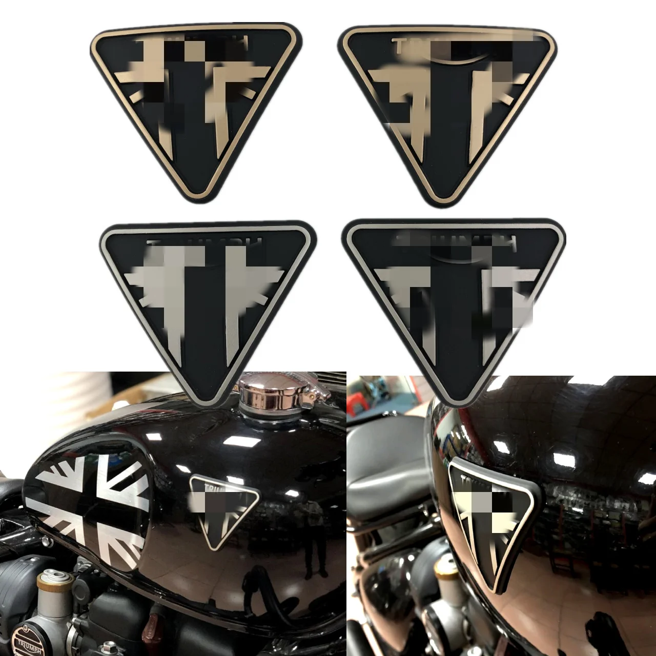 

Motorcycle 3D Emblem Badge Decal Fuel Tank Sticker For Triumph Bonneville Bobber T100 T120