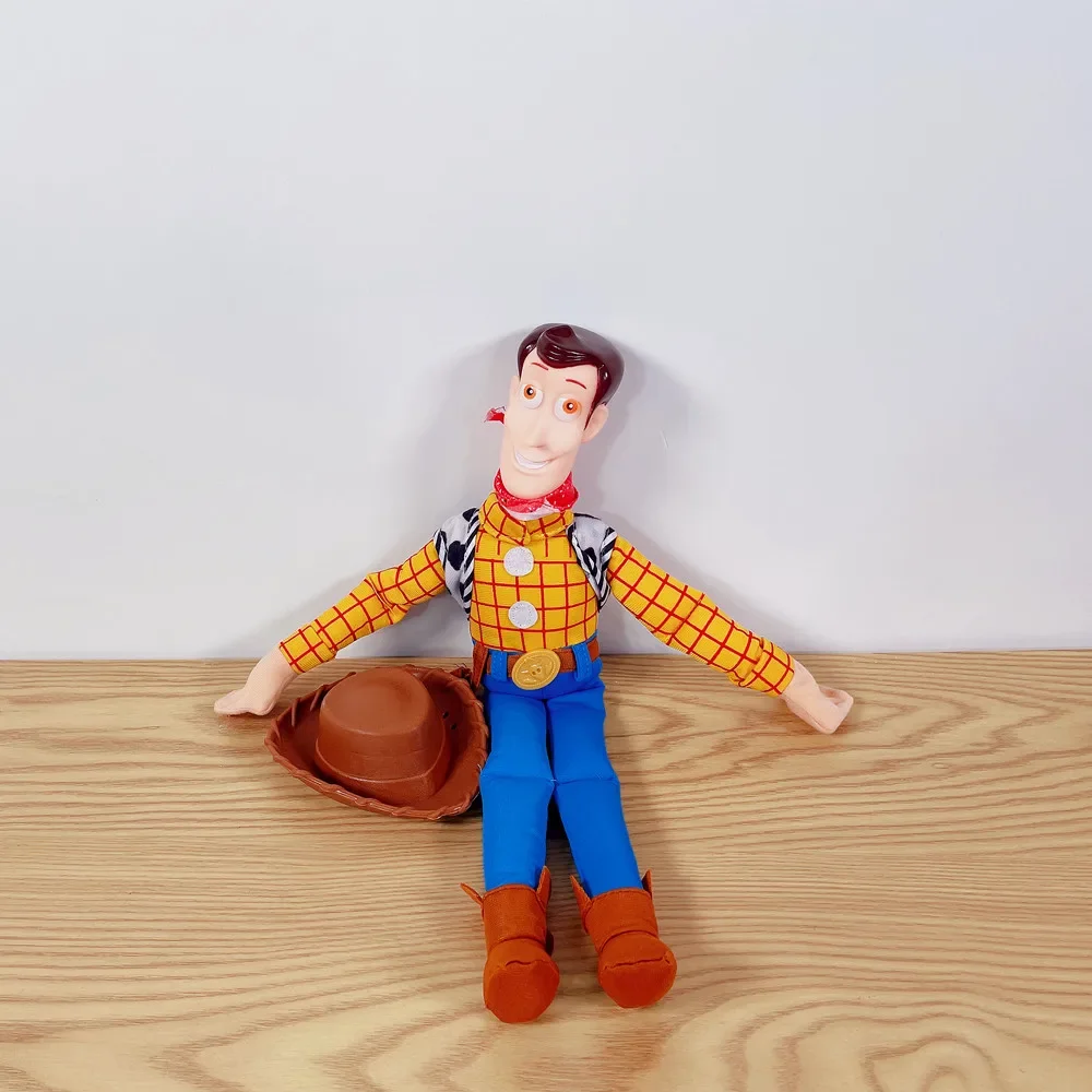 40 см Disney История игрушек мультфильма Hot Sherif Вуди Базз светильник плюшевые куклы