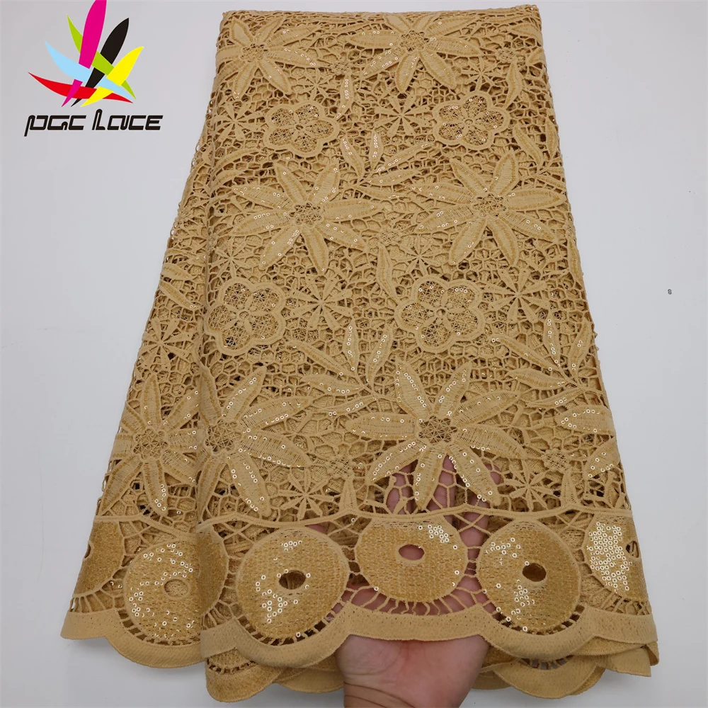 Африканский гипюр кружевная ткань 2022 Высококачественная нигерийская