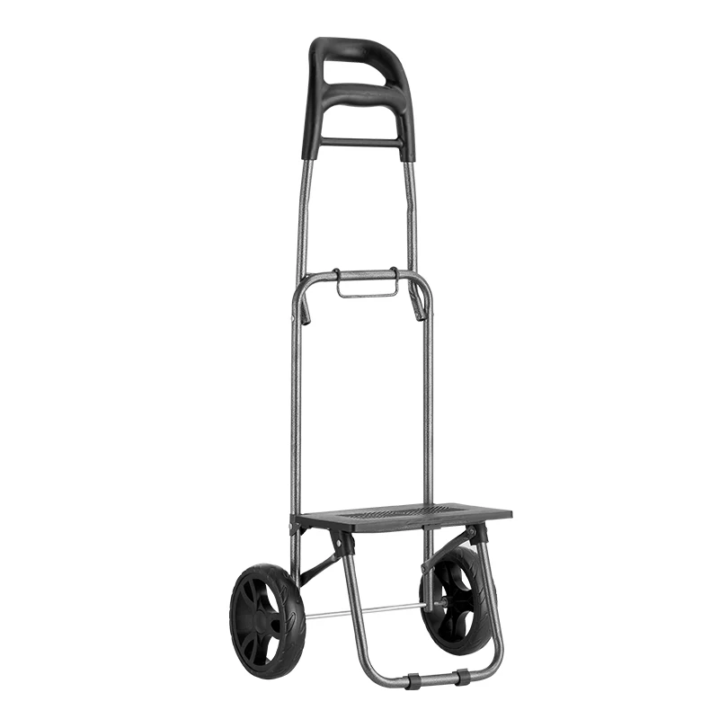 Go Upstairs Portable Shopping Cart Luggage 3 Wheel Basket Metal Storage Baskets Foldable Women | Дом и сад